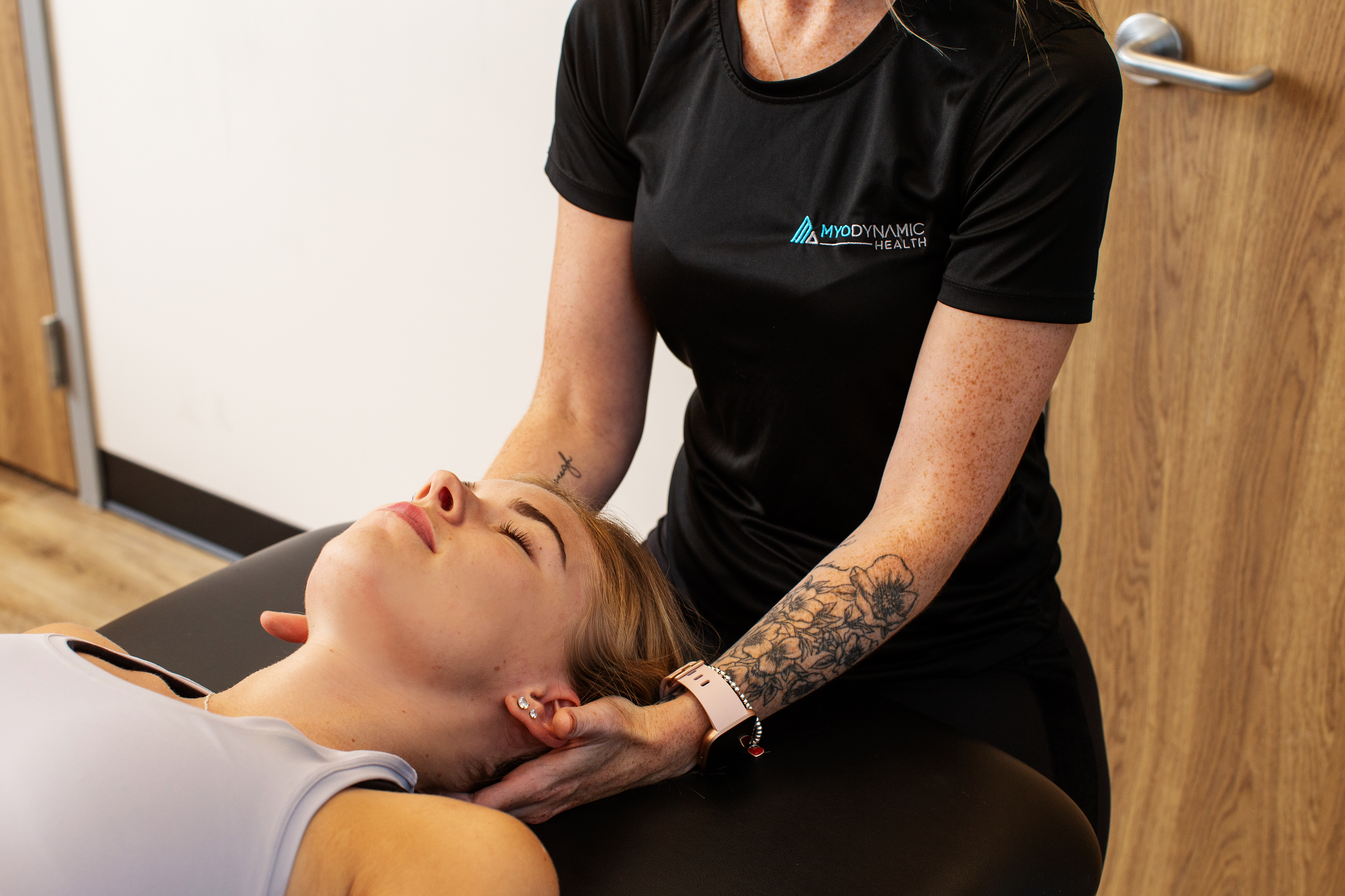 Craniosacral massage therapy in Innisfil at MyoDynamic Health for gentle relaxation and tension relief
